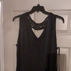 MARINA Midnight Blue Lace Dress